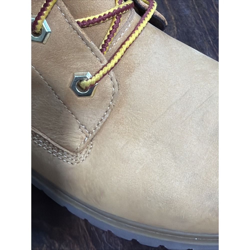 Timberland Women's Tall Lace Up Boots Wheat Tan Leather Size 8.5 - Picture 15 of 16